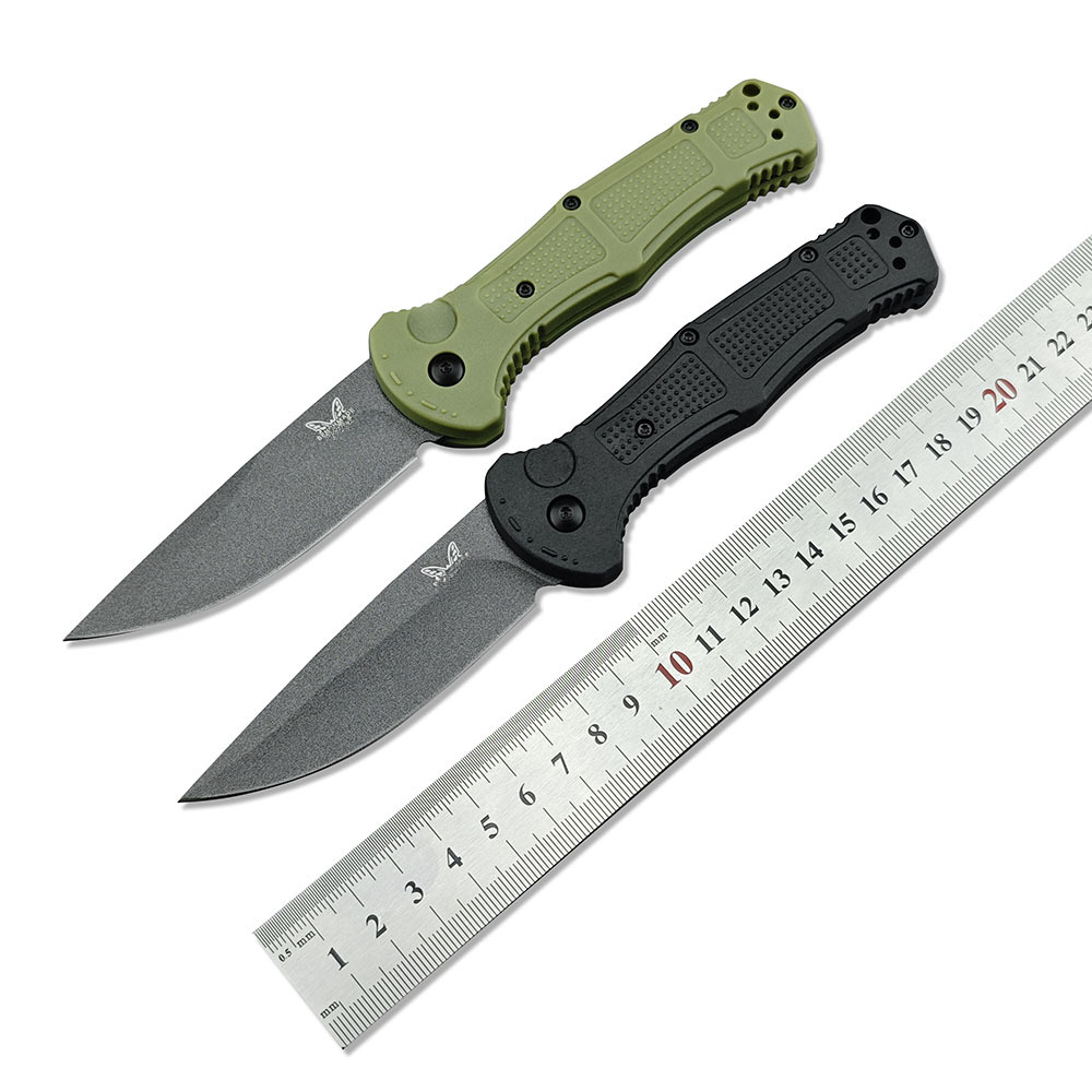 BM 9070 Folding Pocket Knife Drop Point Plain Blade Grivory Handle Hunting Camping Tactical Combat Self-defense Multitool Knives