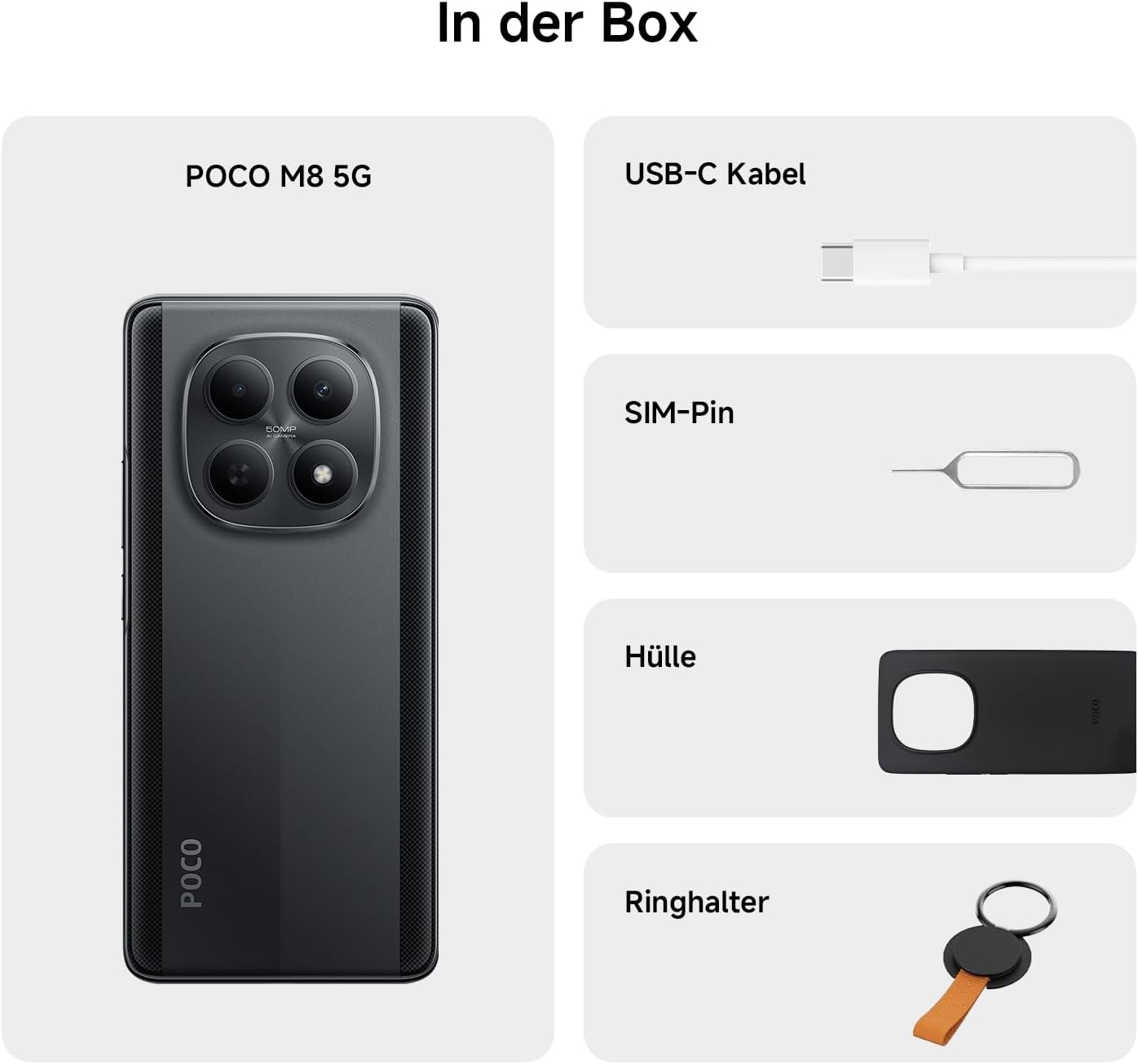 Xiaomi Smartphone POCO M8 5G 8+256GB/ 8+512GB, 6.77 Inch 120 Hz Flow AMOLED Display, Snapdragon 6 Gen 3, 50 MP AI Dual Camera, 7.35 mm Slim 3D Curved 