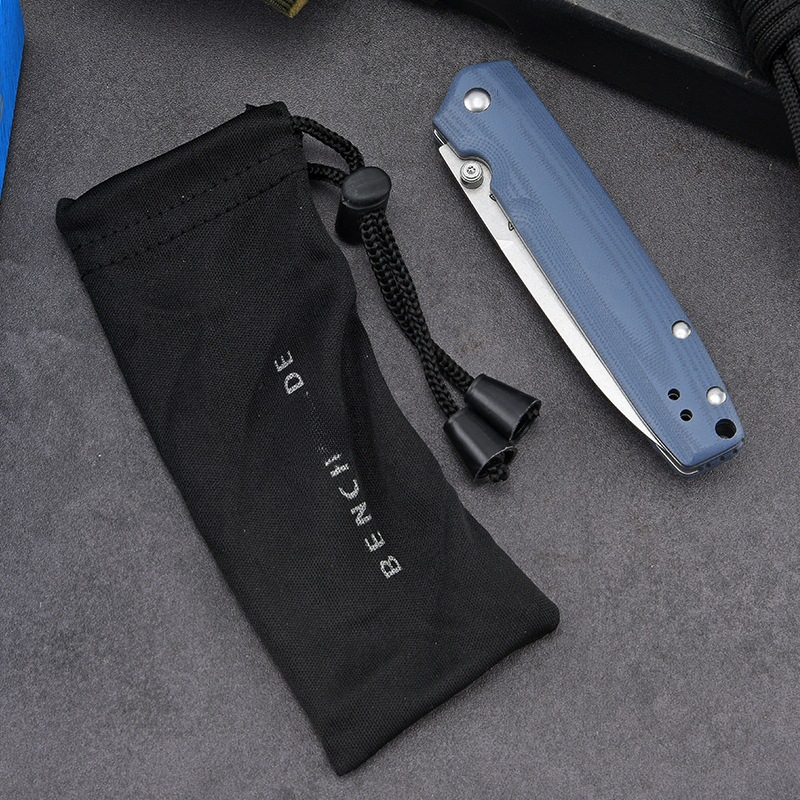 BM485 Folding Pocket Knife Outdoor Multitool Camping Fishing Cutting Portable Drop Point Blade Survival Manual Open Knives