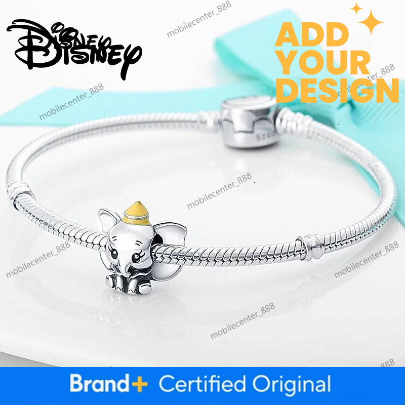 Designer Disney Jewelry 2026 Disney 925 Silver Mickey Stitch Dumbo&The Cat's Adventure Bead Charms, Fits 3Mm Bracelet Necklace, Womens DIY Jewelr