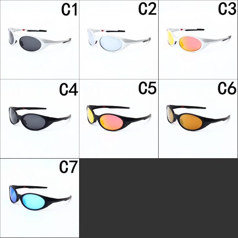 Original Polarized Sunglasses Oval Luxury Brand Designer Round Outdoor Sports Pilot Fashion Y2K Men Driving Sunshade Goggles Beach Cycling Golf Busine