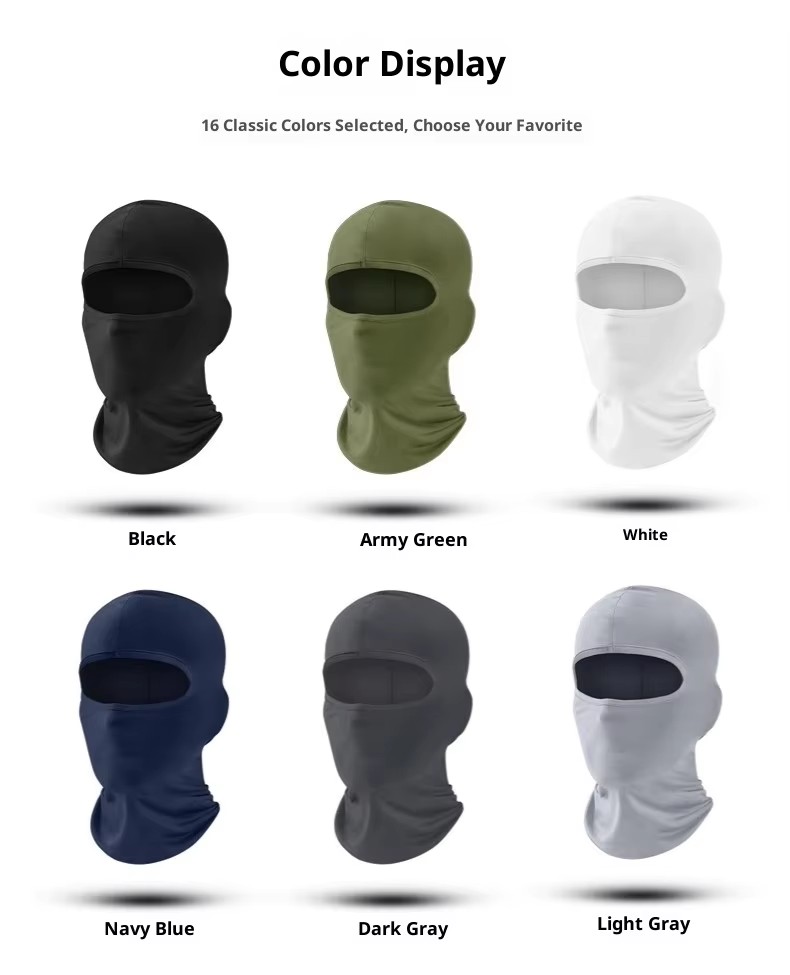 Riding mask outdoor sports ice silk sun visor quick-drying breathable hat motorcycle wind mask high quality Balaclava hat customizable logo.