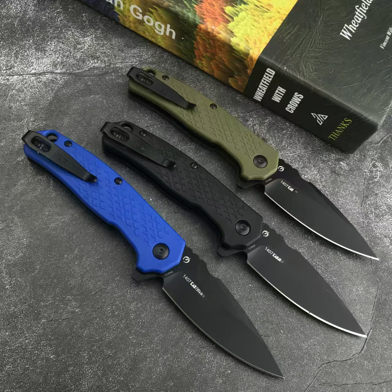 1407 High Hardness 8Cr13Mov Steel Blade Reinforced Nylon Fiber Handle, Outdoor Fishing Jungle Adventure Hiking Self-defense Tool