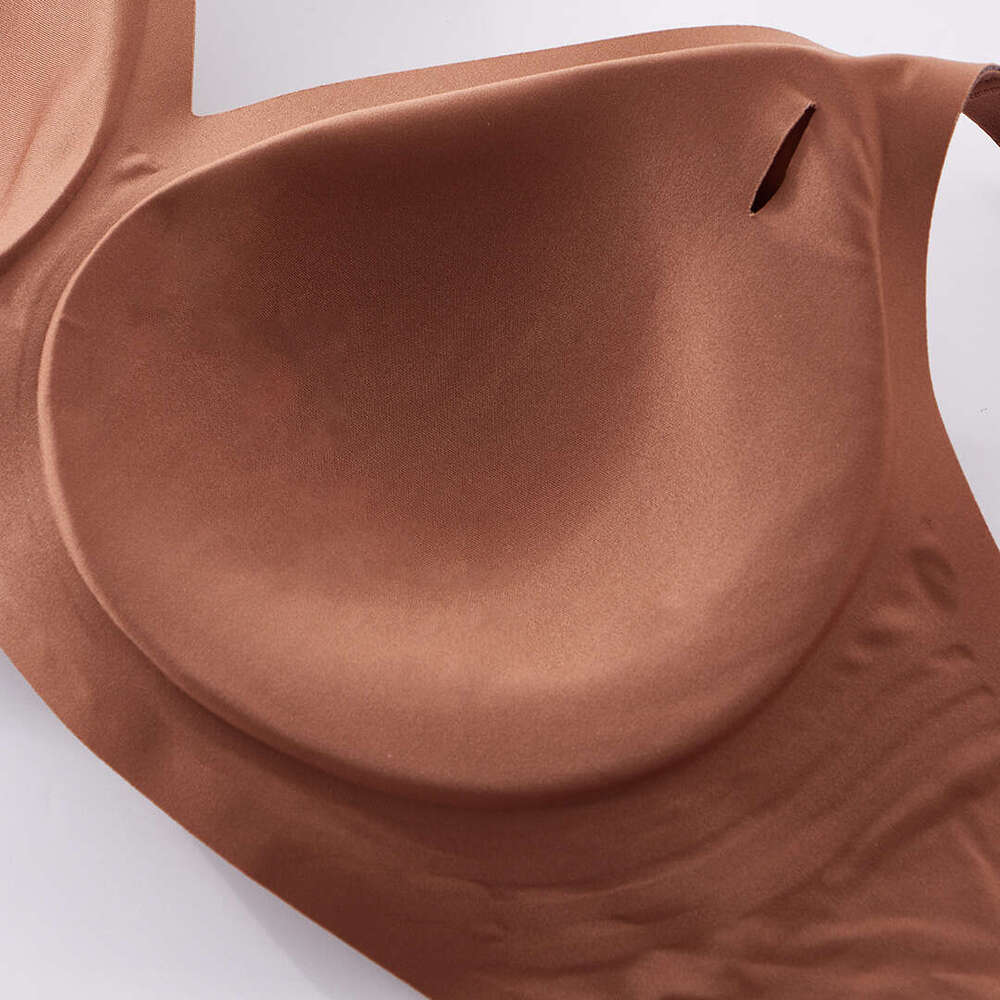 Plus Size Wireless Comfort No Underwire Full Support Easy Wear Bra For Ladies Cross-border foreign trade non-wired jelly seamless underwear for women 