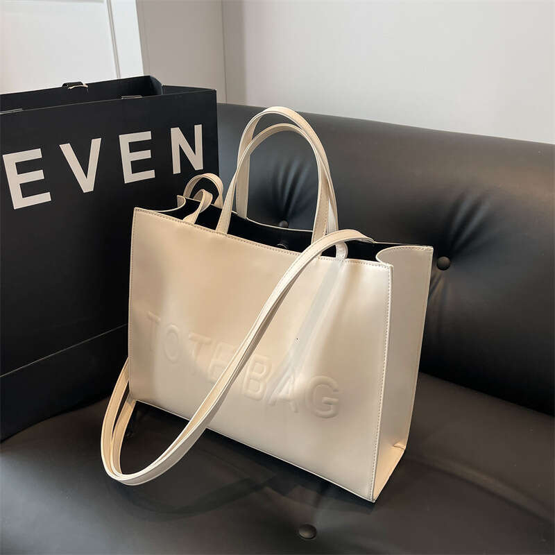 PU Leather Large-Capacity New Foreign Trade Fashion Handbag, Tote Vintage Shoulder Bag, Commuter Large Bag