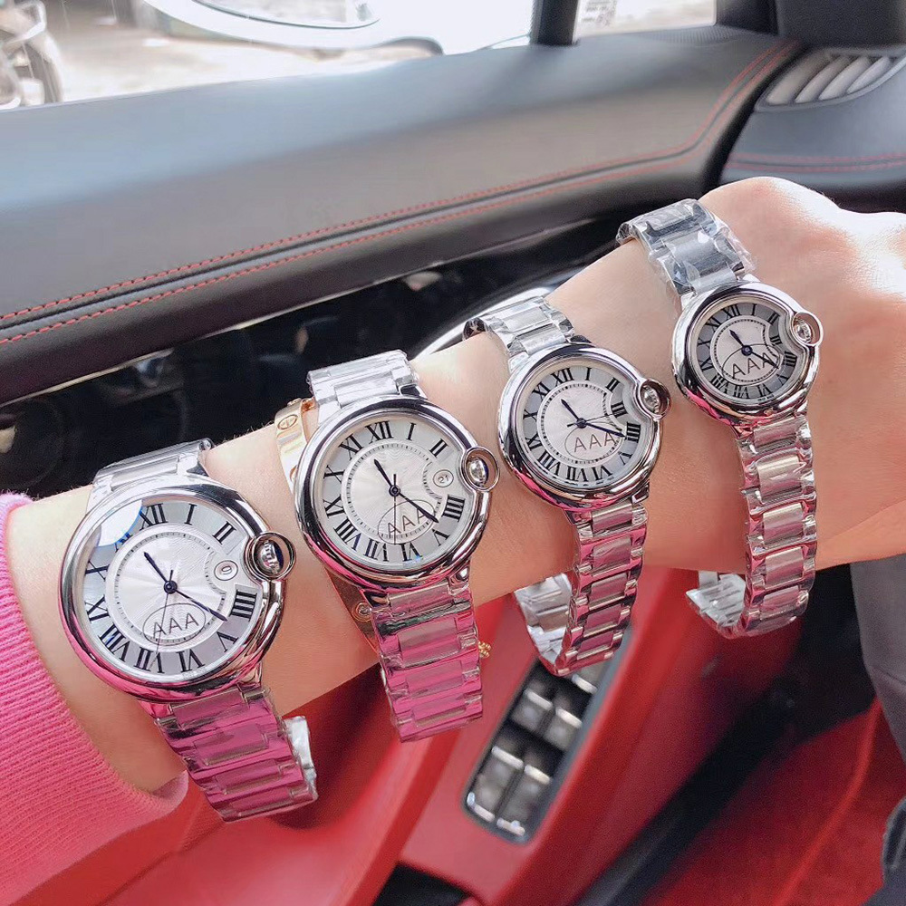 Balloon series ladies' quartz steel bracelet watch in stainless steel