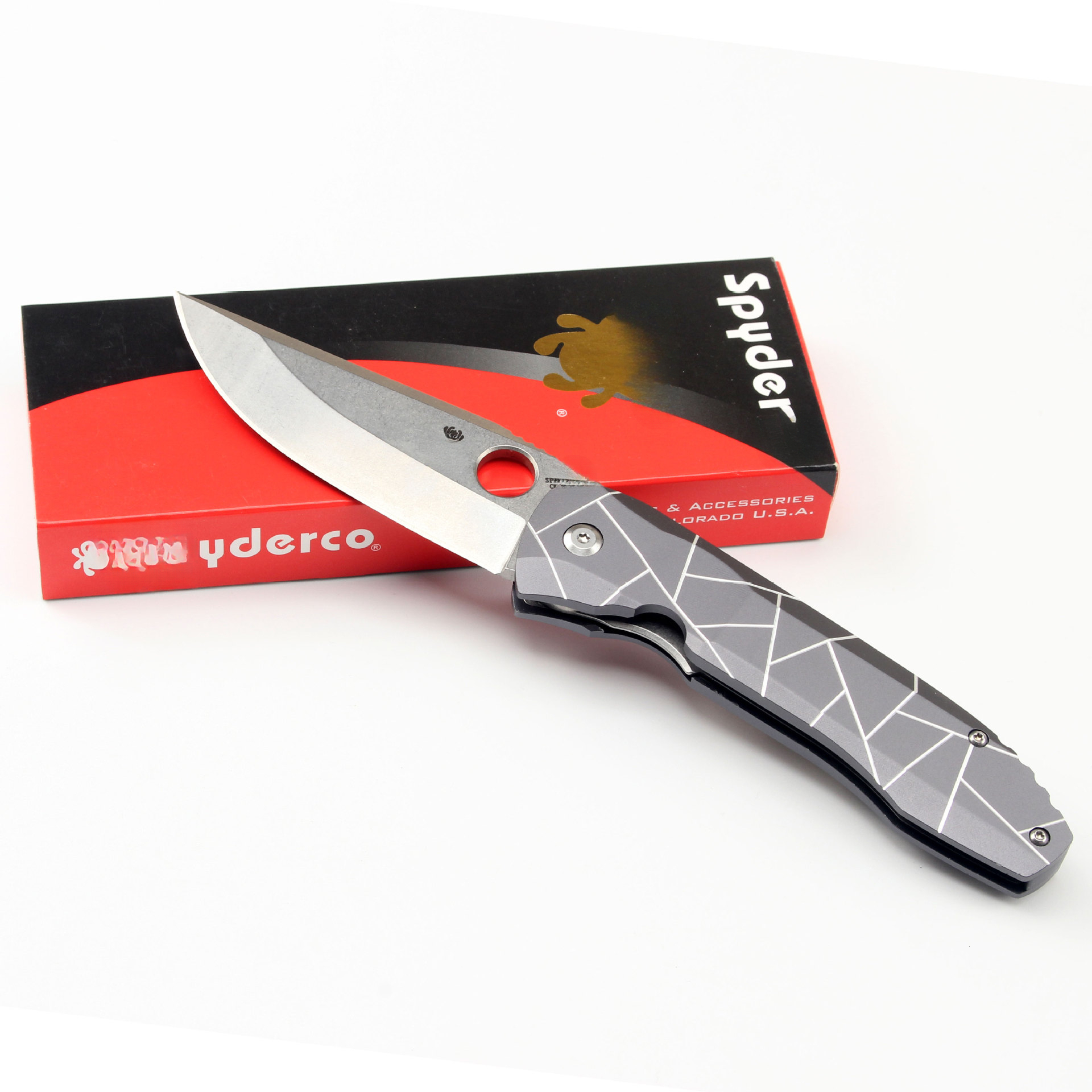 C199 Pocket Folding Knife D2 Blade Aluminium Alloy Handle Bearing Flipper Camping Outdoor Survival EDC Utility Knife