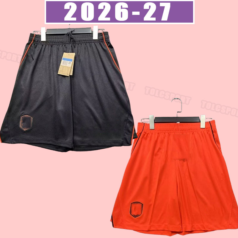 2026 2027 Netherland soccer shorts DE JONG Holland DE LIGT WIJNALDUM VAN DIJK 26 27 football pants men kit DUMFRIES fans version men adult S-2XL world cup