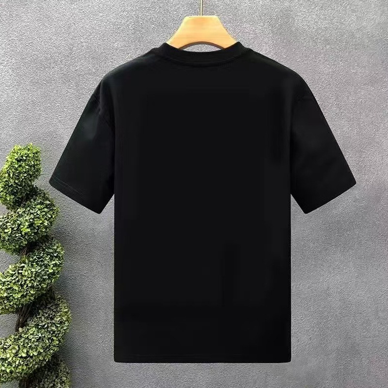 Mens Heavyweight Cotton Casual Streetwear Crew Neck Loose Fit Short Sleeve Designer Knight Print T-Shirt For Summer Daily Fashion Wear