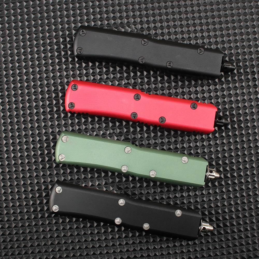 UTX-85 Outdoor EDC Knife, Aluminum Alloy Handle, 440C Stainless Steel Blade, Portable Survival Knife for Camping Hiking Travel