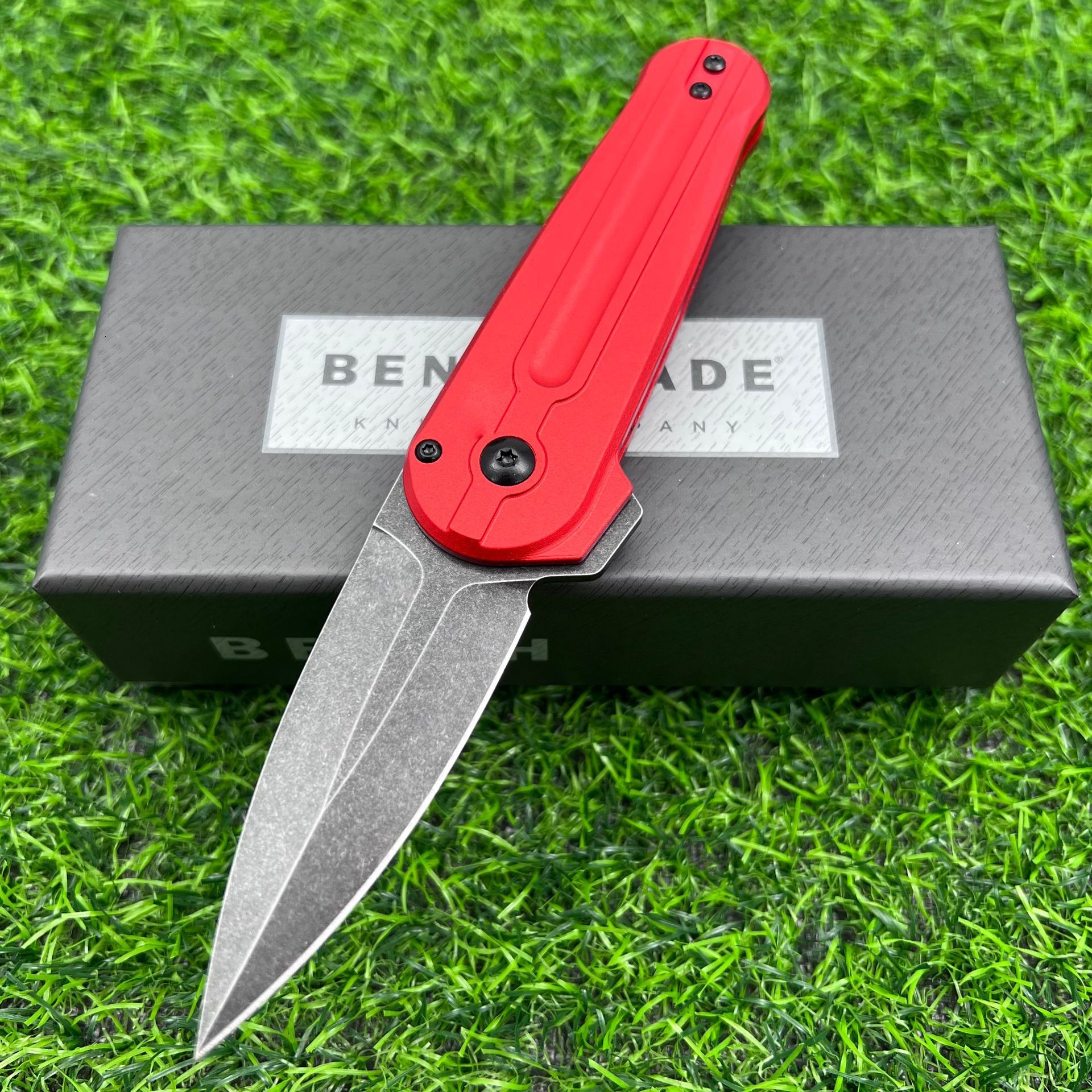 BM491 Lowden Shaft Lock Folding Knife D2 Steel Blade Aluminum Handle Outdoor Tactical Camping Survival EDC Escape Tool Gift