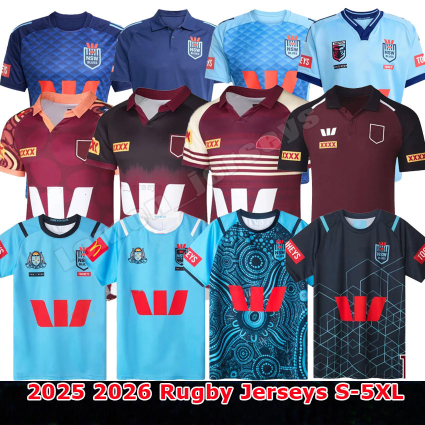 2025 2026 2027 QLD QUEENSLAND MAROONS NSW Blues Men Women Kids Rugby jerseys 25 26 27 STATE OF ORIGIN INDIGNEOUS TRAINING rugby shirt Size S-5XL