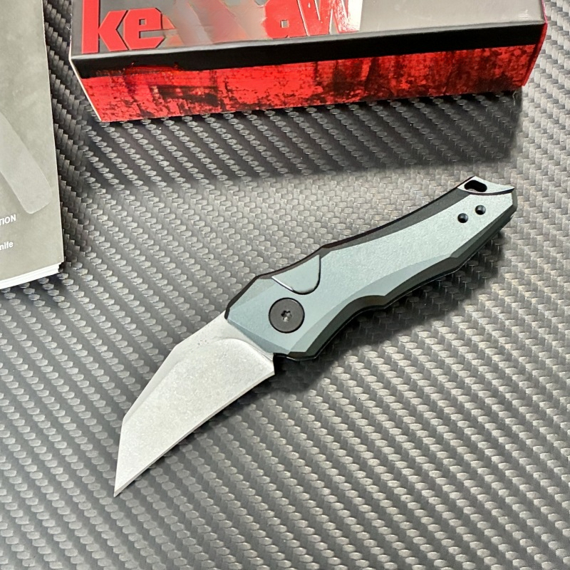 KS 7350 Outdoor Folding Knife 8Cr13MoV Steel Blade Aluminum Handle Camping Survival Fishing Everyday Carry Cutting Tool