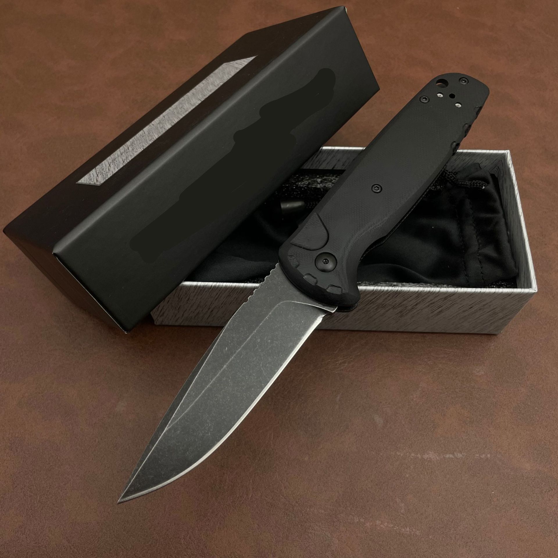 New BM 4300 Auxiliary Pocket Folding Knife D2 Blade G10 Handle EDC Hunting Cutting Survival Knives Outdoor Hiking Camping Tool