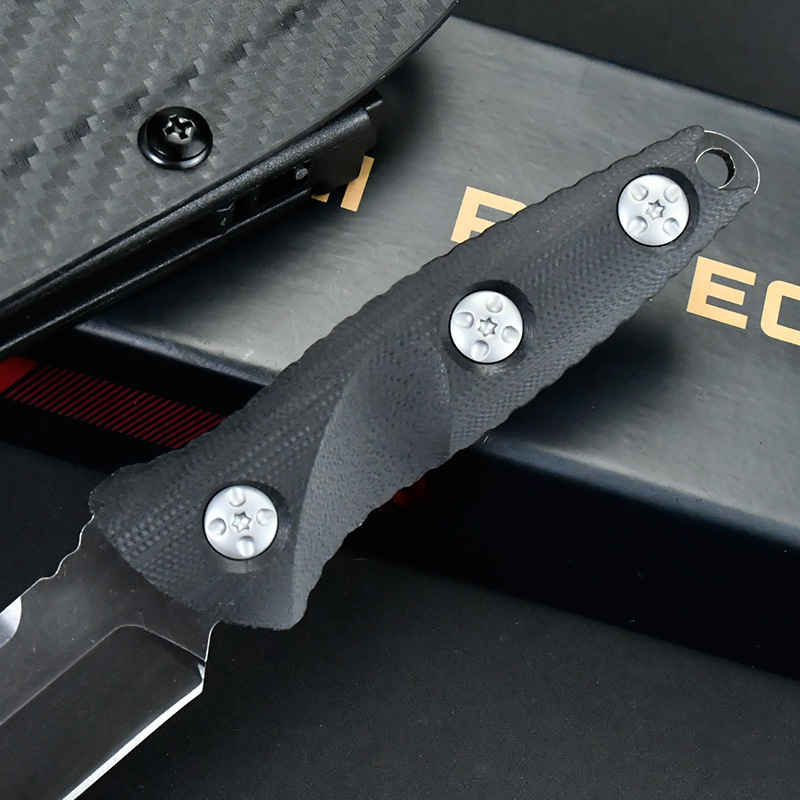 Fixed Blade Knife High Hardness 8Cr13Mov Steel with G10 Handle Multi-Purpose Camping Survival Outdoor Tool