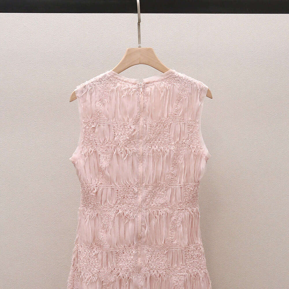 Designer's k30 high-end women's summer new style vacation style sweet texture patch long women's vest