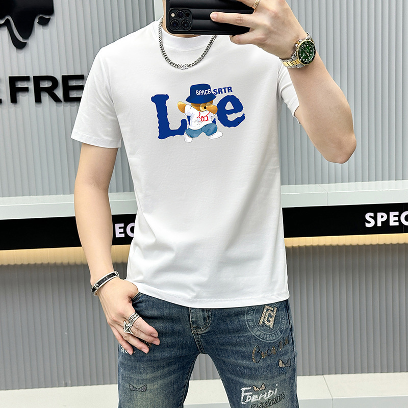 T Shirts For Men Designer White Sweatshirt Fashion Tee Shirt Homme Oversized Polo Shirt Breathable Casual Style Sporty Style Graphic Tee Essential Clo