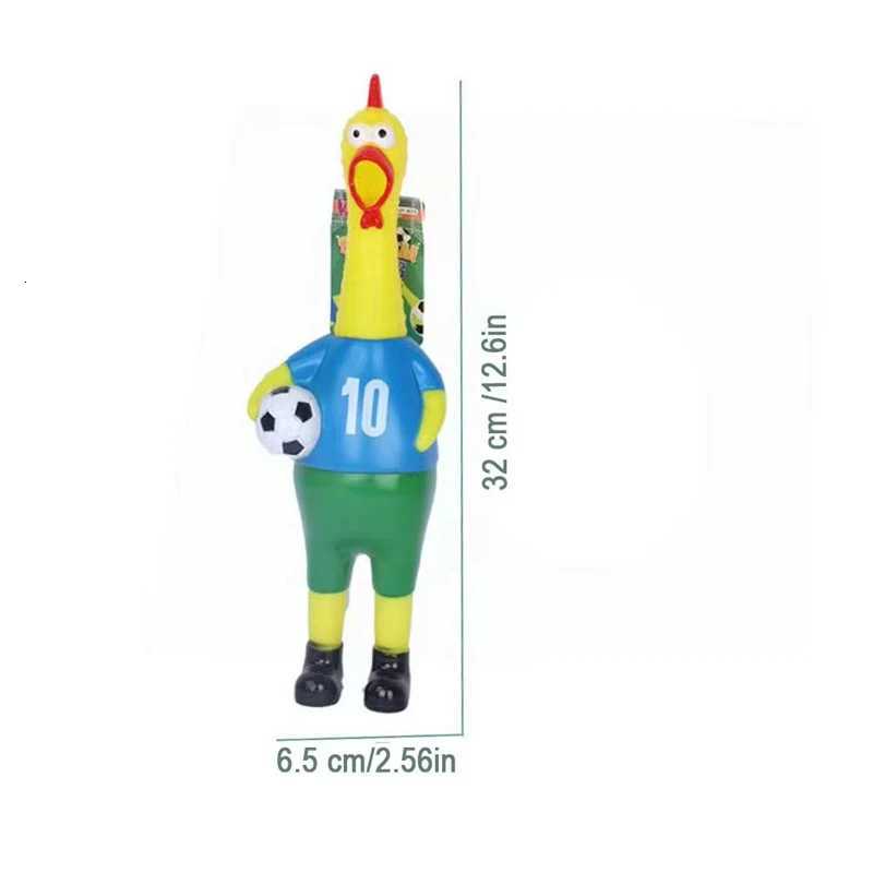 2026 Screaming Chicken Dog Toy Soccer Style Squeaky Toy Durable Stress Relief Novelty Pet Chew Toy for Small Large DogsT260428