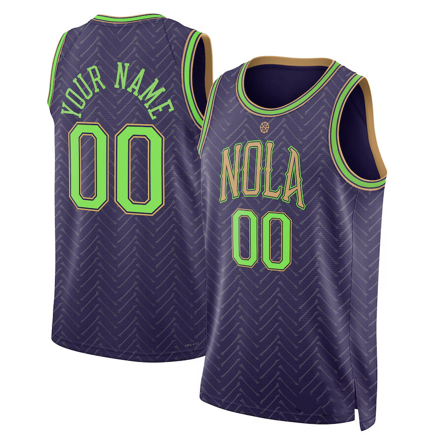NOP Pelican Basketball Jerseys Zion Williamson Jeremiah Fears Poole Herbert Jones Dejounte Murrayy Trey Murphy Derik Queen Yves Missi Kevon Looney Cit