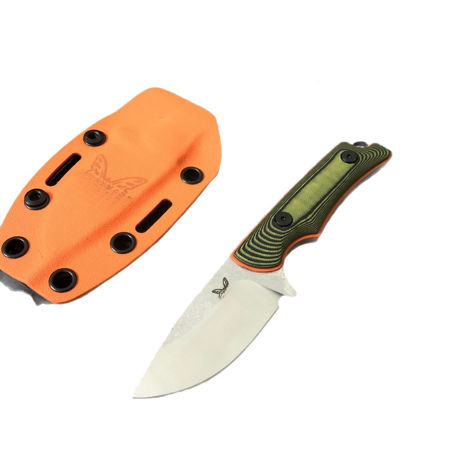 BM 15017 Fixed Blade Knife D2 Blade Drop Point G10 Handle Self-defense Outdoor Tactical Camping EDC Tool with K Sheath