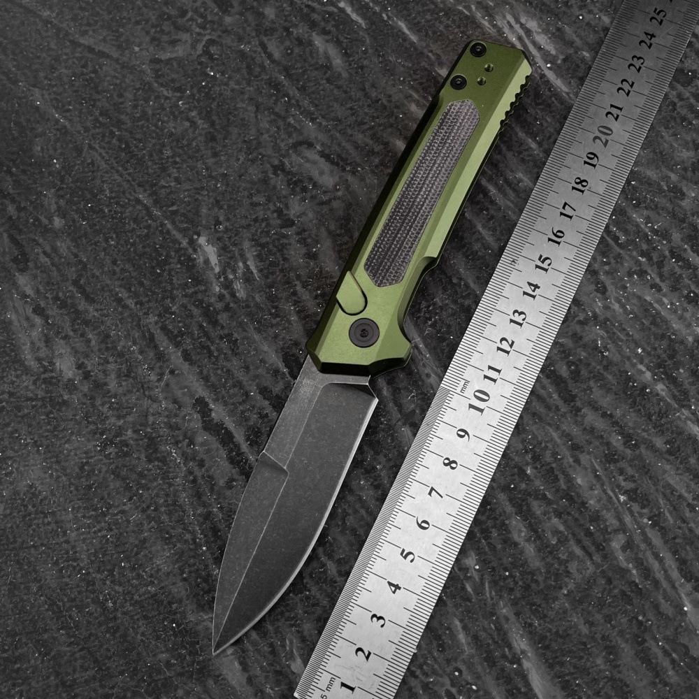 KS7205 Folding Knife 8Cr13MoV Blade Aluminum + G10 Handle, EDC Outdoor Multi-Tool Hunting Knife, Portable Tactical Pocket Knife