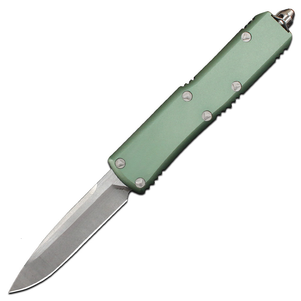 UTX-85 Outdoor EDC Knife, Aluminum Alloy Handle, 440C Stainless Steel Blade, Portable Survival Knife for Camping Hiking Travel