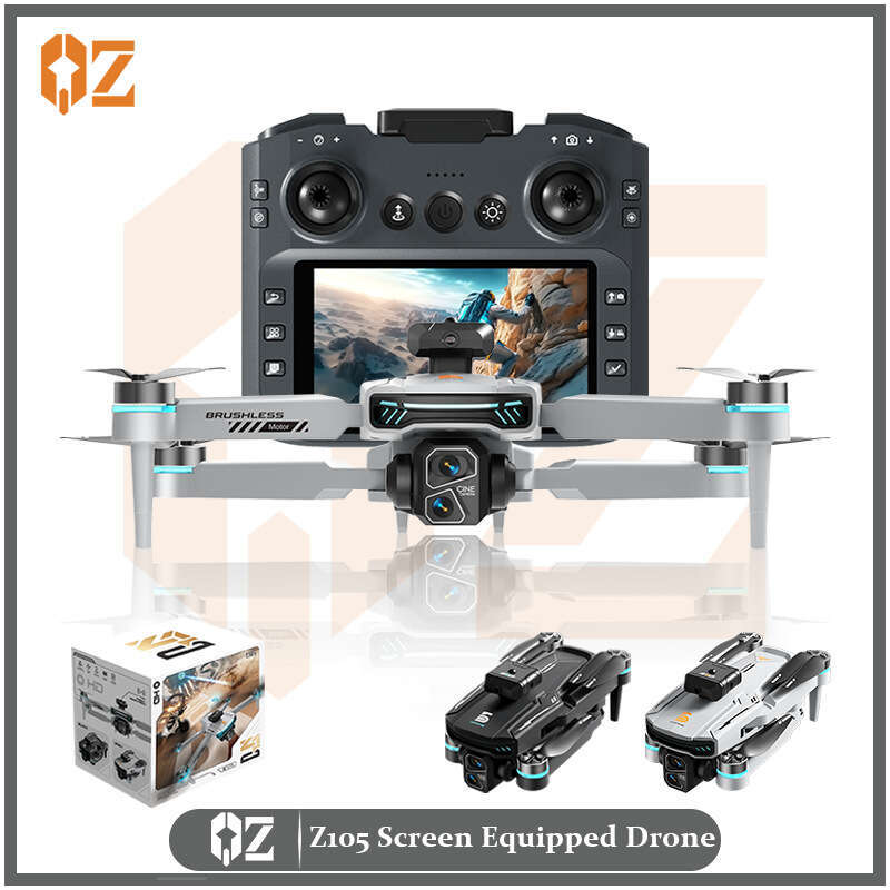 Famous Brand Z Drone Brushless Inch Large Screen HD Dual Camera Long Battery Life Intelligent Obstacle Avoidance Remote Control Aircraft CKS