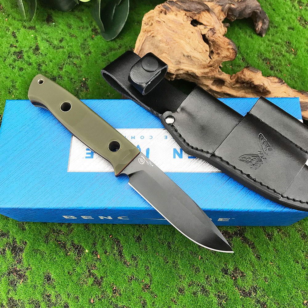 Portable Outdoor Rescue Defense BM 163 Fixed Blade Knife Sharp D2 Blade Tactical Survival Knives G10 Handle EDC Camping Tools