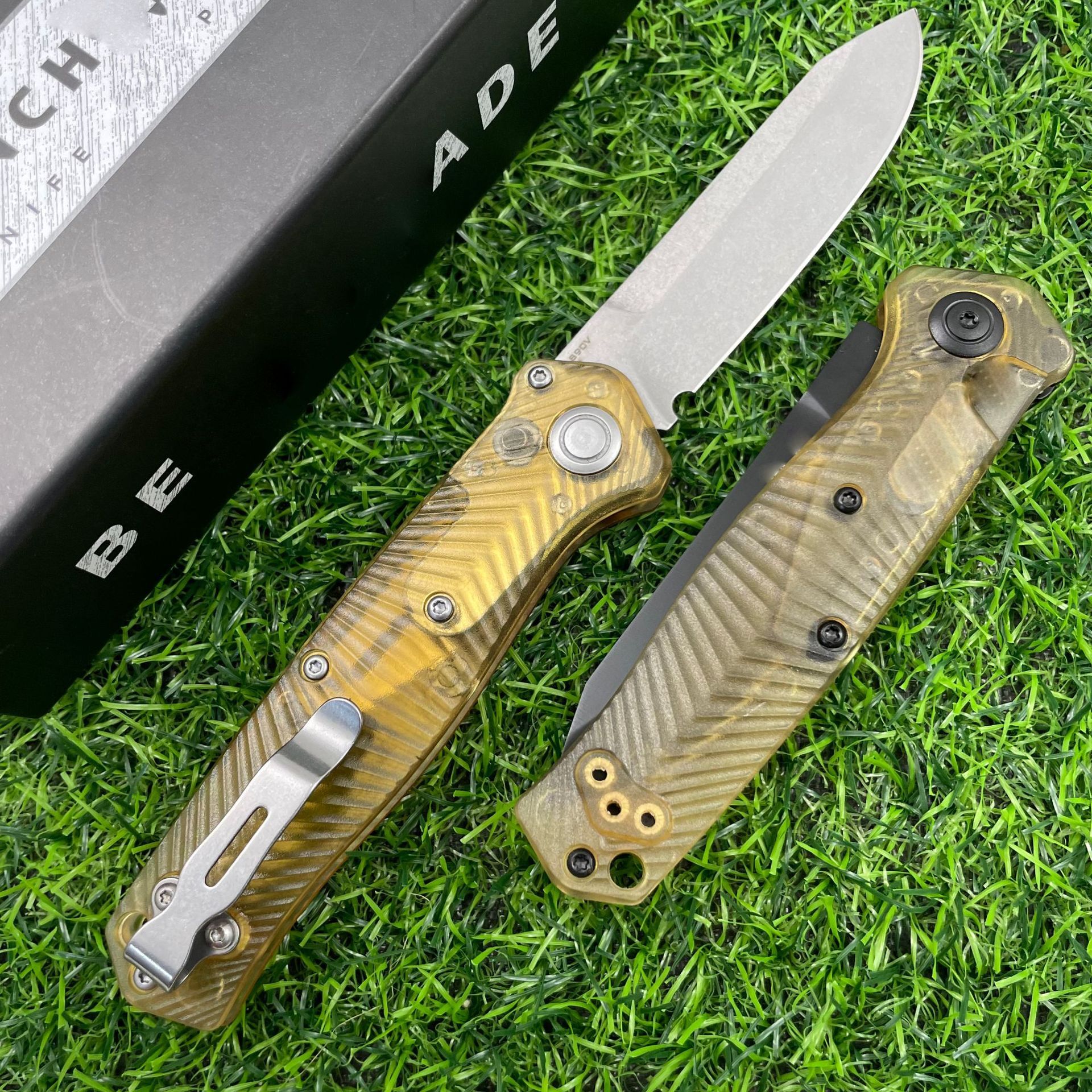 NEW BM8551 Folding Knife EDC Camping Survival Tools S90V Blade PEI Handle Outdoor EDC Hunting Knives