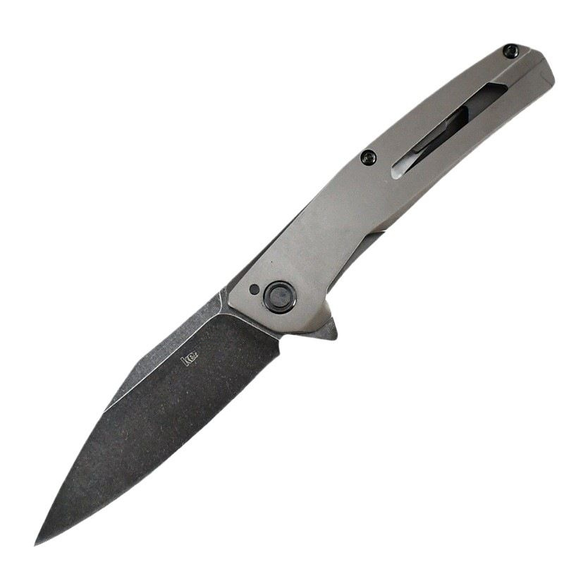 KS 1404 Folding Knife D2 Steel Blade 420 Steel Handle Essential for Camping and Picnics - Perfect for Grilling and Meat Cutting