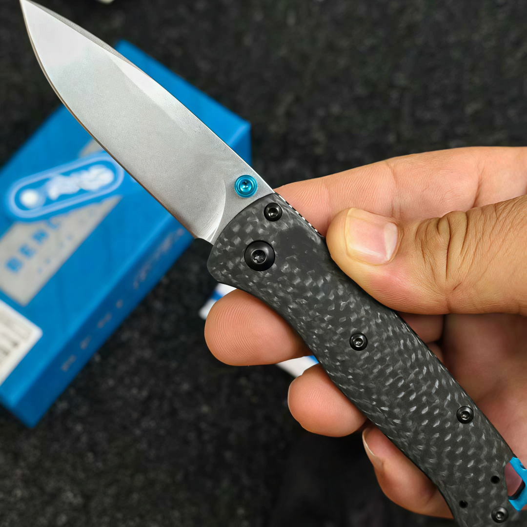 BM 535-3/533-3 Mini Carbon Fiber Folding Knife cpm20Black Outdoor Camping Hunting Pocket Tactical EDC Tool 535 Knife