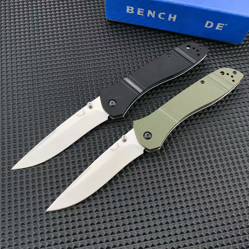BM710 Folding Knife D2 Blade G10 Handle Outdoor Camping Hunting Kitchen Utility Fruit Tactical Survival Pocket Knives EDC Tools