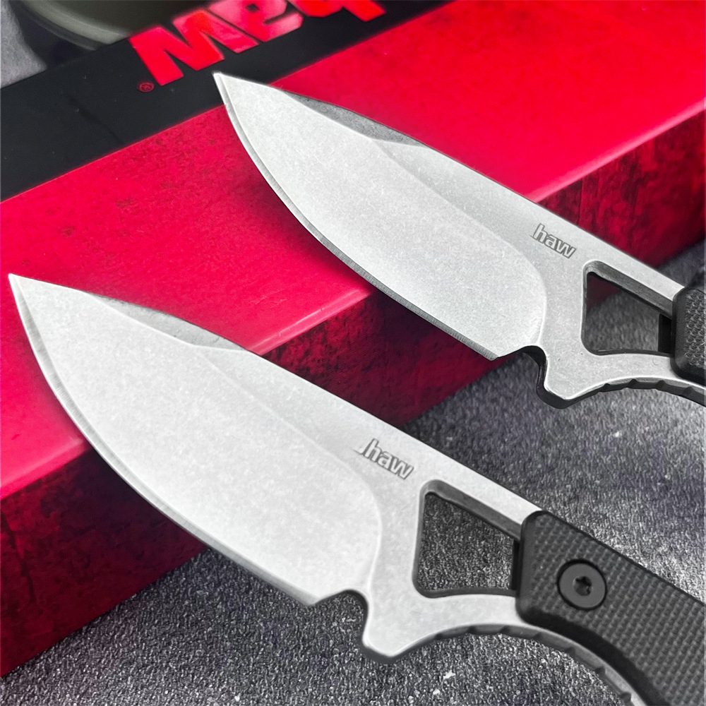 KS 2085 MINI Straight Knife 8Cr13Mov Blade Nylon Fiber Handle Daily Portable and Portable Emergency Utility Knife Men's Gifts