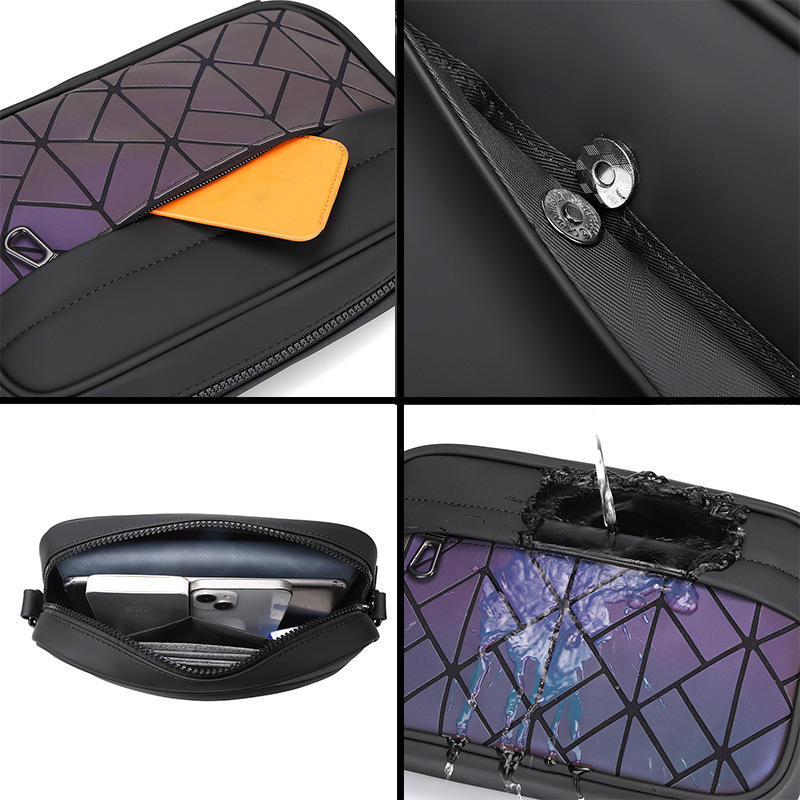 retro printed messenger mens shoulder bag casual trend crossbody bag fashionable mobile phone storage handbag 260112