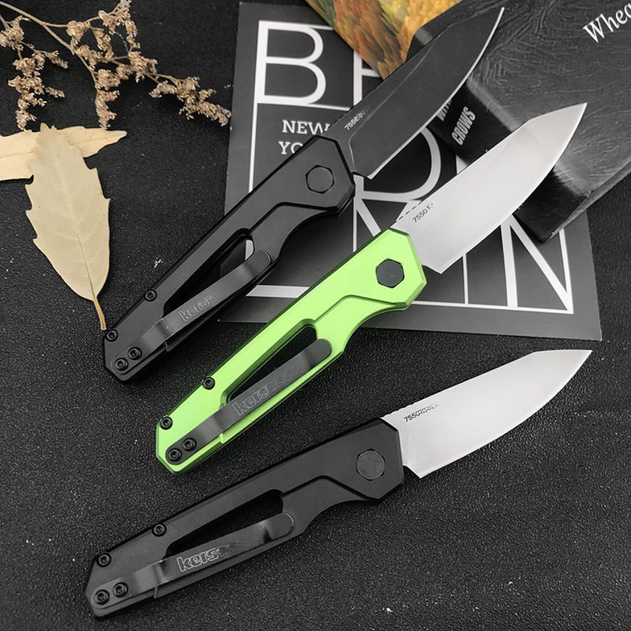 7550 Launch Aluminum Alloy 8CR Folding Knife Outdoor Camping Hunting Pocket EDC Utility Knife
