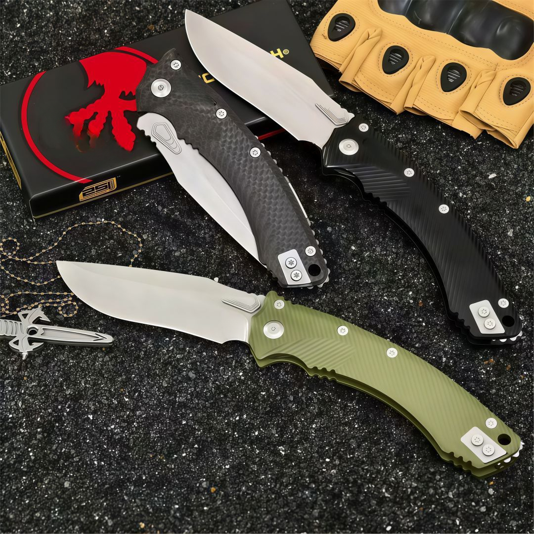 Carbon Fiber / G10 Ball Bearing Mark M390MK Blade Hunting Fish Outdoor EDC Tool Folding Camping Knife