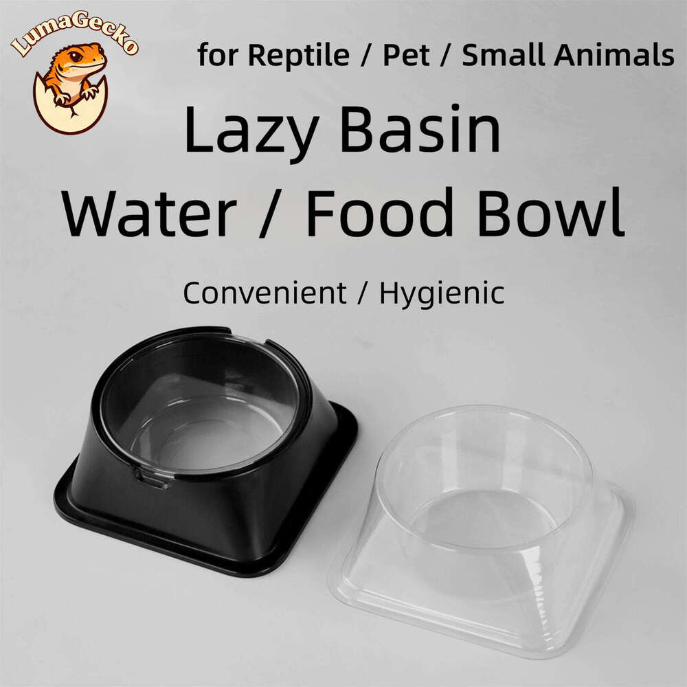 Reptile Food Water Bowls Replaceable Inner Liners Easy Clean Feeding Dish for Lizard Gecko Bearded Dragon snake Hygienic for Breeding Box Enclosure Tank Terrarium