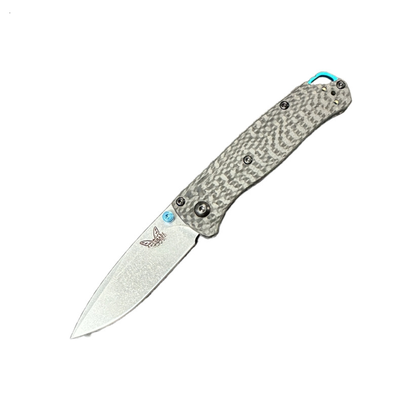 BM 533-3 Folding Tactical Knife Damascus Steel Blade Bugout Knife Carbon Fiber Handle Pocket Outdoor Camping Self-defense Knives