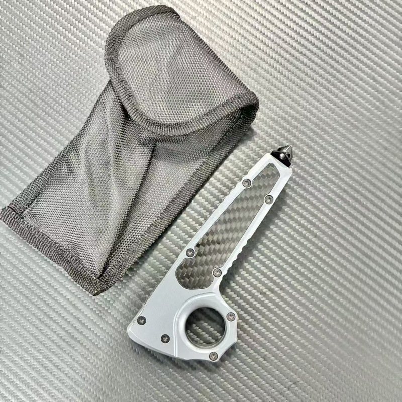 High Quality OTF Knife EDC Knives With Carbon Fiber Handle 440C Steel Tactical Survival Tool For Outdoor Camping Hiking Gear