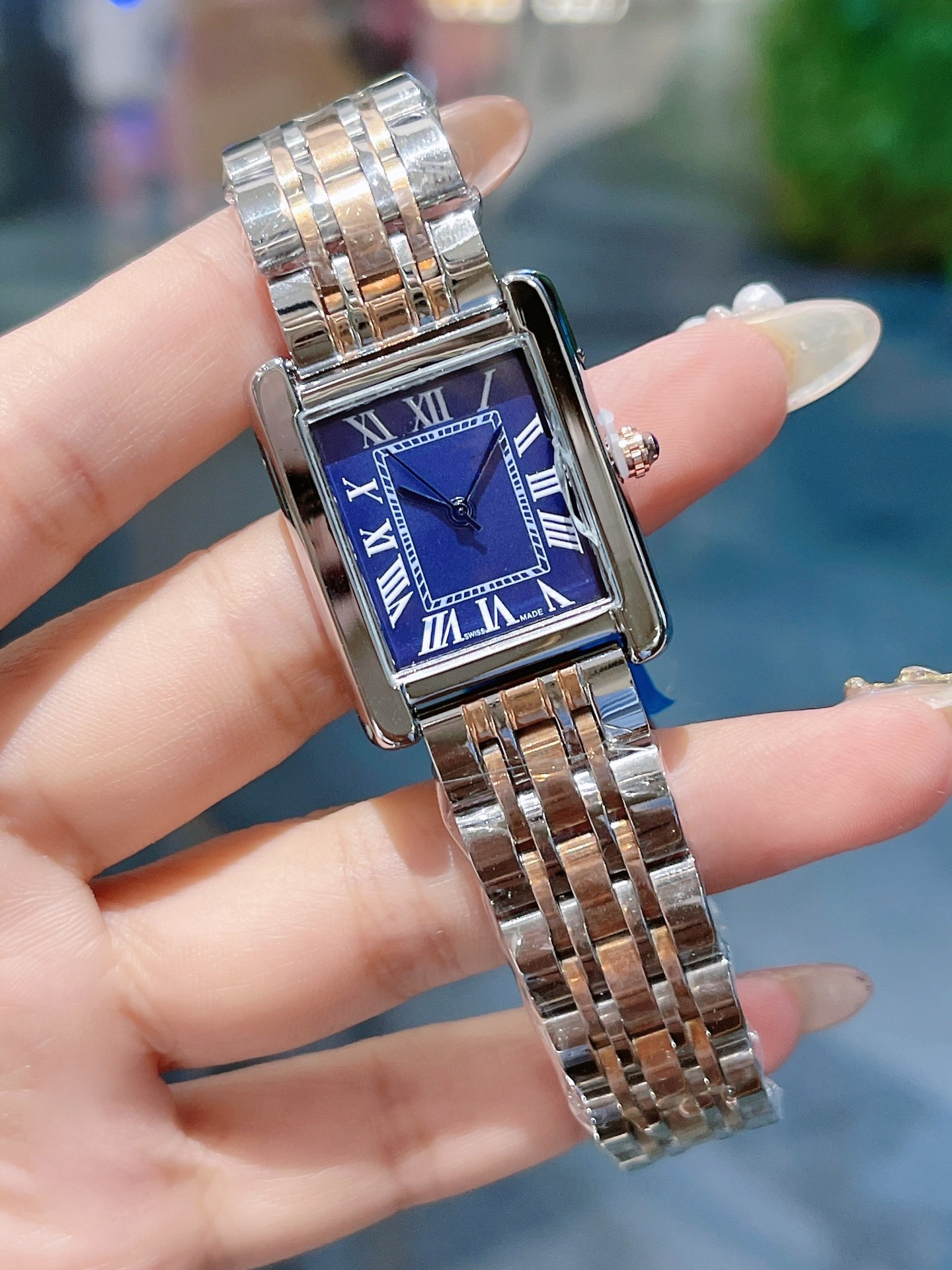 Luxury Watch Womens TANKity Watch Square Watches Diamond Premium Quartz Movement Stainless Steel Bracelet Sapphire Glass Waterproof women Watches #54