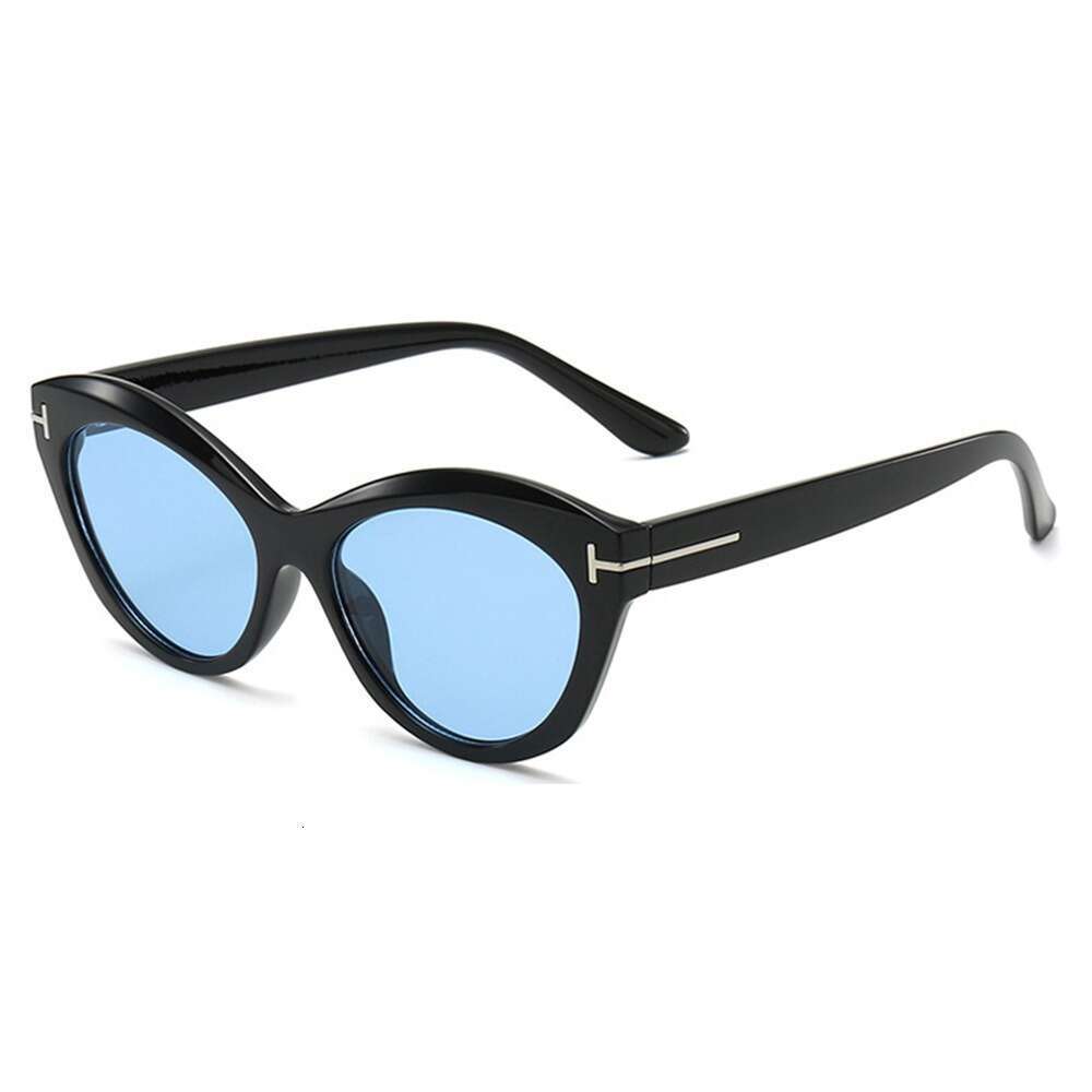 New high-end style sunglasses, multifunctional casual cat eye sunglasses, UV resistant curved sunglasses, fashionable retro style