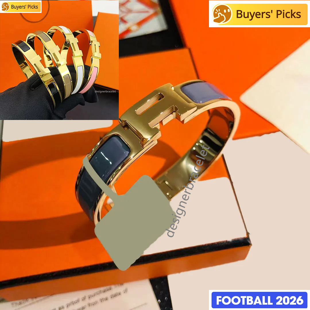 Designer bracelet luxury brand bracelet bracelets designer for women Thick-thin bracelets H stainless steel bracelet orange jewelry gift box unisex very nice