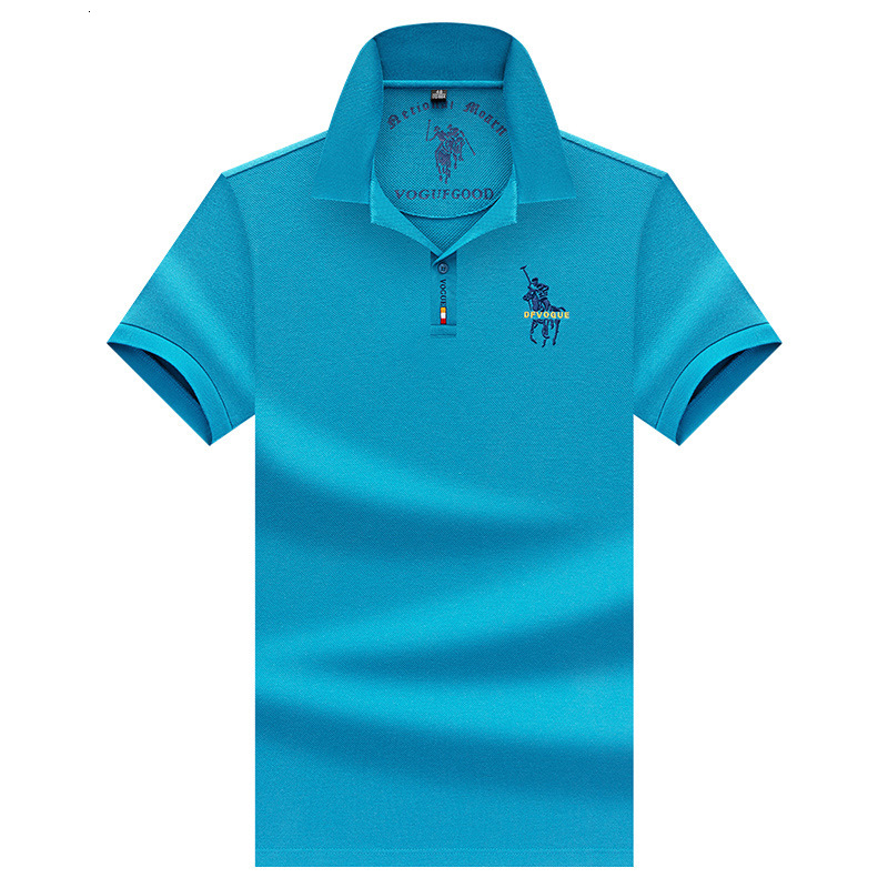 Cotton Luxury Embroidered Mens Summer Short Sleeved Polo Shirt Casual And Loose Suitable For Fathers Business And Leisure Style