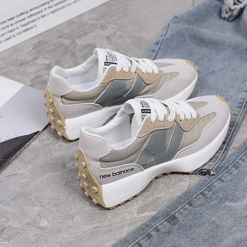 new Free shipping 2026 luxury Versatile Retro Sneakers Wedge Sole Cushioned Trainers Daily Commute & Street Style