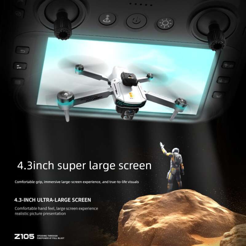 Famous Brand Z Drone Brushless Inch Large Screen HD Dual Camera Long Battery Life Intelligent Obstacle Avoidance Remote Control Aircraft CKS