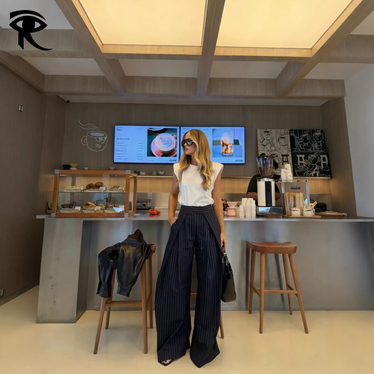 2026 Spring Summer New High Waist Pleated Casual Wide Leg Pants Women Elegant Commute Versatile Streetwear Trousers Original Fashion Designer Pants - view 7