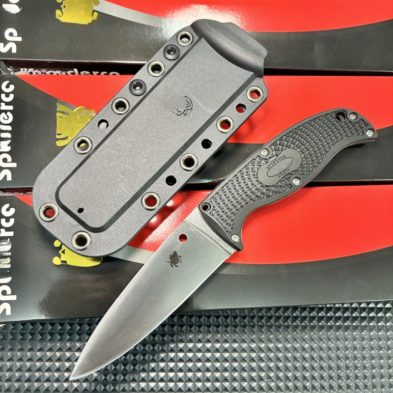 FB31 Camping Survival Tactics And Hunting Handmade Olive Plastic Handle Fixed Blade Knife - A Premium Product For Outdoor Enthusiasts
