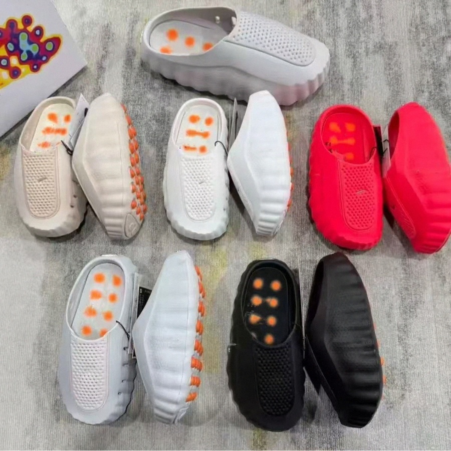 Desginer Mind 001 Slide Slides Mind001 Slippers Soft Rubber Tech Comfortable Sandals Mules Clog Black Red Bone Light Smoke Grey Men Women Summer Shoes S0fm#