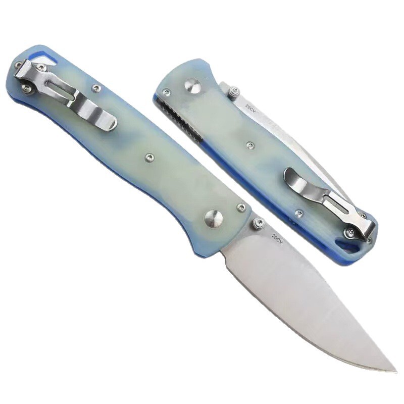 BM Bugout 535 Folding Knife 8C13Mov Blade G10 Handle Integrated Multi-purpose Kitchen Utility Knife with Blades Safety Utility