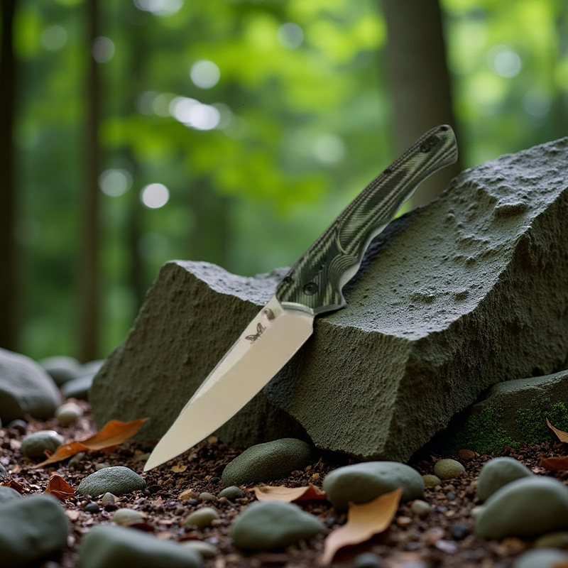 New BM 615BK-1401 Outdoor Tactical Fixed Blade Knife D2 Blade G10 Handle EDC Jungle Hunting Cutting Survival Tools with Sheath